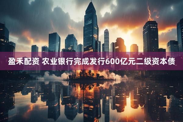 盈禾配资 农业银行完成发行600亿元二级资本债